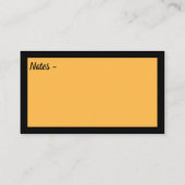 Carte De Visite Dragonfly Neon Wings Black Gold  (Dos)