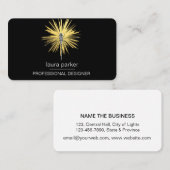 Carte De Visite Dragonfly Professional Black Gold (Devant / Derrière)