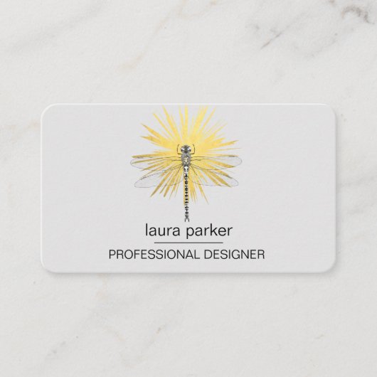 Carte De Visite Dragonfly Professional Gold (Devant)