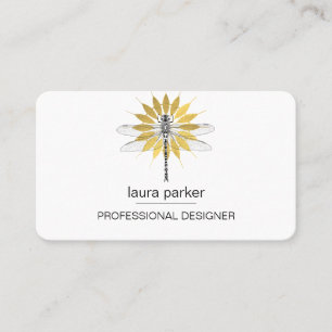 Carte De Visite Dragonfly Professional Gold