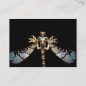 Carte De Visite DRAGONFLY, rose, noir fuchsia (Dos)