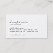 Carte De Visite Dragonfly (texture or) (Dos)