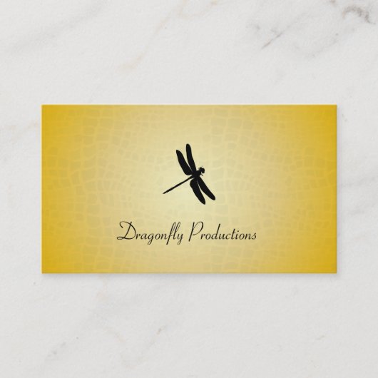 Carte De Visite Dragonfly (texture or) (Devant)