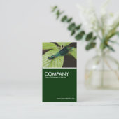 Carte De Visite Dragonfly - Vert foncé (Debout devant)