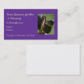 Carte De Visite Dragonfly Wings-Choisissez la couleur Arrière - pl (Devant / Derrière)