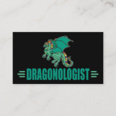 Carte De Visite DRAGONOLOGUE DUN Dragon (Devant)