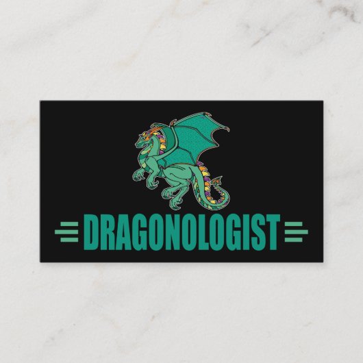 Carte De Visite DRAGONOLOGUE DUN Dragon (Devant)