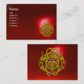 Carte De Visite DRAGONS À DOUCE Ruby Rouge (Devant / Derrière)