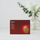 Carte De Visite DRAGONS À DOUCE Ruby Rouge (Debout devant)