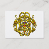 Carte De Visite DRAGONS À REMORQUER / BOUTEILLES CELTIQUES D'OR Bl (Dos)