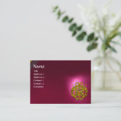 Carte De Visite DRAGONS DOUCES Rubis rose rouge (Debout devant)