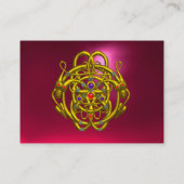 Carte De Visite DRAGONS DOUCES Rubis rose rouge (Dos)