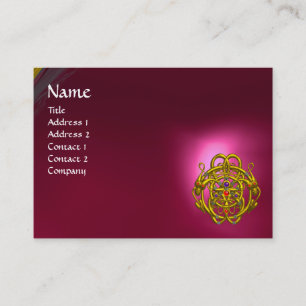 Carte De Visite DRAGONS DOUCES Rubis rose rouge
