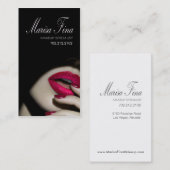 Carte de visite dramatique de maquilleur de lèvres (Devant / Derrière)