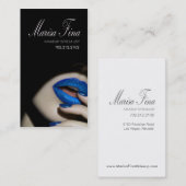 Carte de visite dramatique de maquilleur de lèvres (Devant / Derrière)