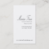 Carte de visite dramatique de maquilleur de lèvres (Dos)