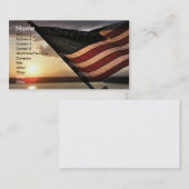 Carte De Visite Drapeau (Devant / Derrière)