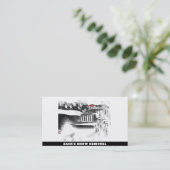 Carte De Visite *~* Drapeau Abstrait du camion d'enlèvement de nei (Debout devant)