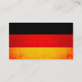 Carte De Visite Drapeau allemand Edgy moderne (Dos)