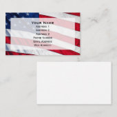 Carte De Visite Drapeau américain (Devant / Derrière)