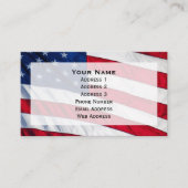Carte De Visite Drapeau américain (Devant)