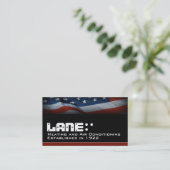 Carte De Visite Drapeau américain (Debout devant)