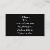 Carte De Visite Drapeau américain (Devant)