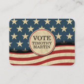 Carte De Visite Drapeau américain (Devant)