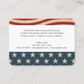 Carte De Visite Drapeau américain (Dos)