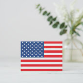 Carte De Visite Drapeau américain (Debout devant)