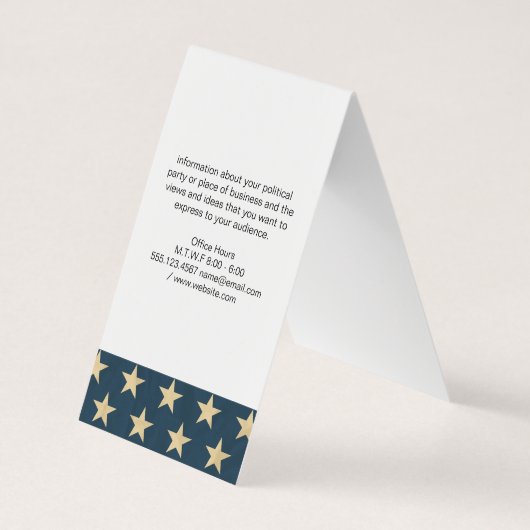 Carte De Visite Drapeau américain (Dos)