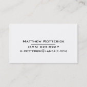 Carte De Visite Drapeau américain (Dos)