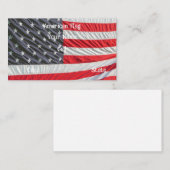 Carte De Visite Drapeau américain (Devant / Derrière)