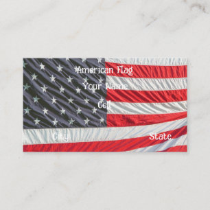 Carte De Visite Drapeau américain