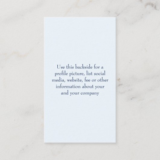 Carte De Visite Drapeau américain 2412 (Dos)