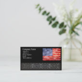 Carte De Visite Drapeau américain affligé (Debout devant)