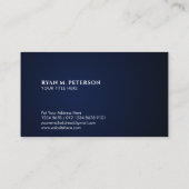 Carte De Visite Drapeau américain | Coin | arrière - plan bleu fon (Dos)