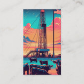 Carte De Visite Drapeau Américain De Béton De Béton De L'Industrie (Devant)