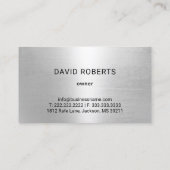 Carte De Visite Drapeau américain de camionnette semi-remorque (Dos)