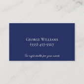 Carte De Visite Drapeau américain de l'entrepreneur de fabrication (Dos)