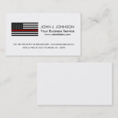 Carte De Visite Drapeau américain de style patriotique de (Devant / Derrière)