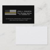 Carte De Visite Drapeau américain du Dispatcher Gold Line (Devant / Derrière)