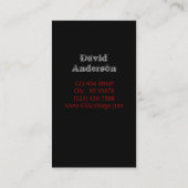 Carte De Visite Drapeau américain en bois de grange americana (Dos)