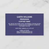 Carte De Visite Drapeau américain et blason, États-Unis (Dos)