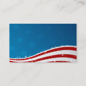 Carte De Visite Drapeau américain Etats-Unis (Dos)