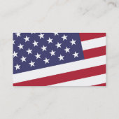 Carte De Visite Drapeau américain - Fêtez les USA (Dos)
