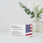 Carte De Visite Drapeau américain - Fêtez les USA (Debout devant)