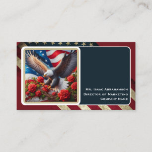 Carte de visite Drapeau Américain Patriotique