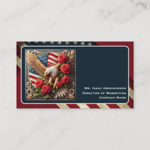 Carte de visite Drapeau Américain Patriotique