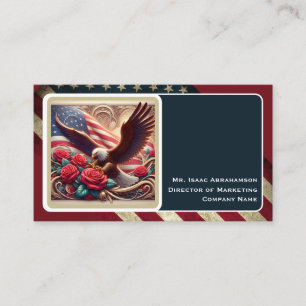 Carte de visite Drapeau Américain Patriotique
